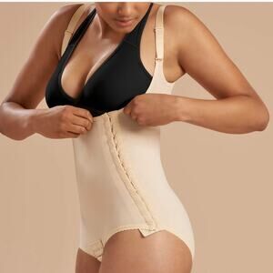 Marena Recovery Girdle with High Back Bikini Length Step 1 SFBHA LARGE Beige NEW